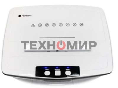 Шредер ГЕЛЕОС УМ28-5, DIN P-5 (5 ур-нь секр.), 28 литров, фрагмент 1,9х12мм, 13-14 лист (70г/м2), CD/пл.карты/скрепки/скобы,