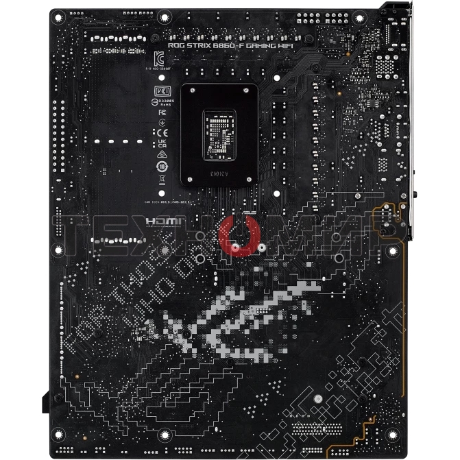 Материнская плата ASUS ROG STRIX B860-F GAMING WIFI, LGA 1851, Intel B860, 4xDDR5, 4xSATA, 4xM.2, 1xPCIe 5.0 x16, 1xPCIe 4.0 x16, 1xDP, 1xHDMI, 1x 2.5Gb LAN, 1xUSB 20Gbps, 1xUSB 10Gbps, 6xUSB-A 5Gbps, 2xUSB 2.0, 3x3.5 мм, 7.1, ATX