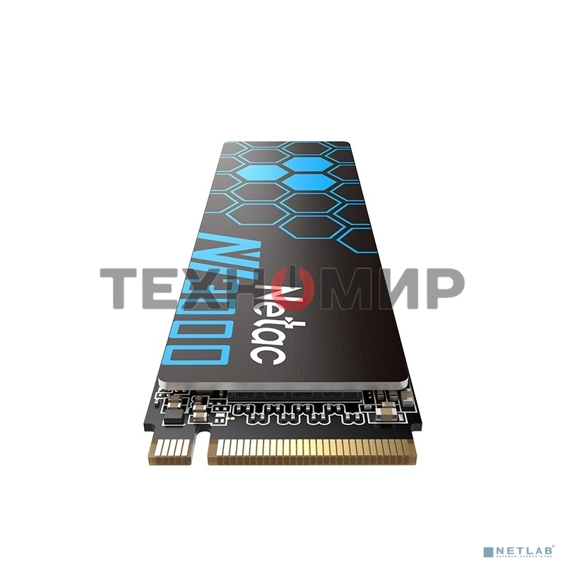 Накопитель SSD Netac NV3000, 500Gb, PCIe 3.0 x4, M.2 2280, NVMe, R/W 3000/2100, с радиатором
