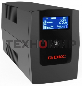 Источник бесперебойного питания ИБП Info LCD 1500В.А Schuko (3) USB + RJ45 DKC INFOLCD1500S
