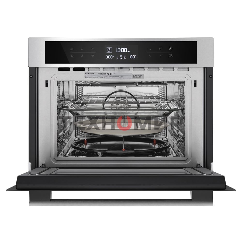 Шкаф духовой электрический с функцией СВЧ Maunfeld MCMO.44.9S, встраиваемый
