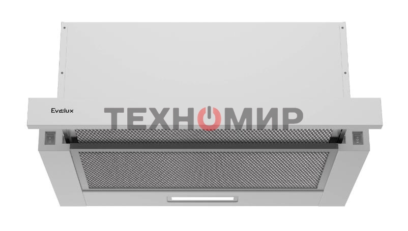 Вытяжка встраиваемая Evelux TEL 50 W белый, 50 см, 710 куб. м/ч, 47 дБ