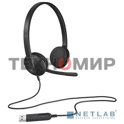 Гарнитура проводная Logitech Headset H340 USB graphite