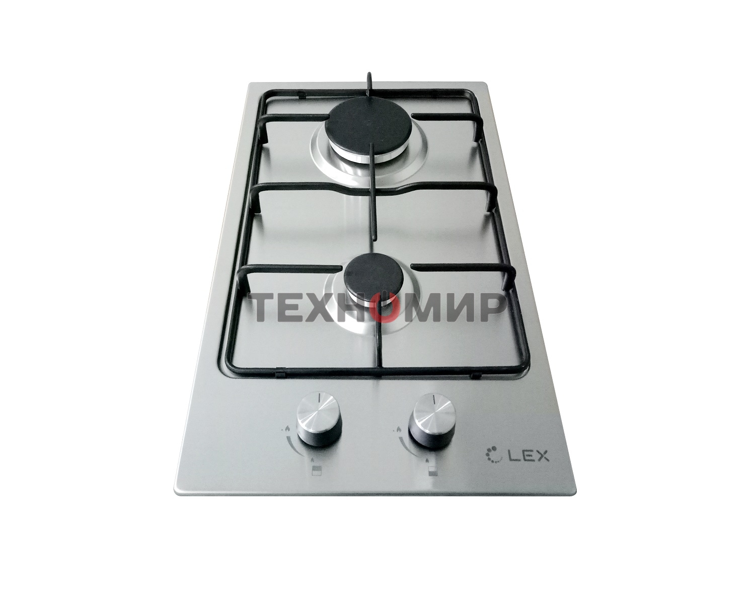 Газовая варочная панель LEX GVS 320 IX1000/3000Вт 2конфорки нерж.сталь