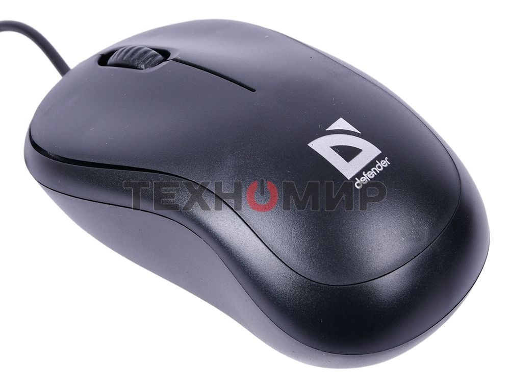 Мышь проводная Defender Patch MS-759 черный, 1000 dpi, USB, кнопки - 3