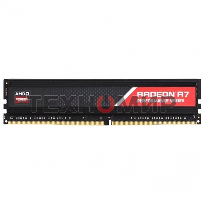 Оперативная память AMD Radeon R7, DDR4, 16GB, 2666MHz, CL16, DIMM, с радиатором, черный
