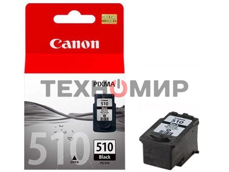 Картридж струйный PG-510Bk (2970B007) черный (220 стр.) для Canon PIXMA MP240, 260, 480, MX320, 330