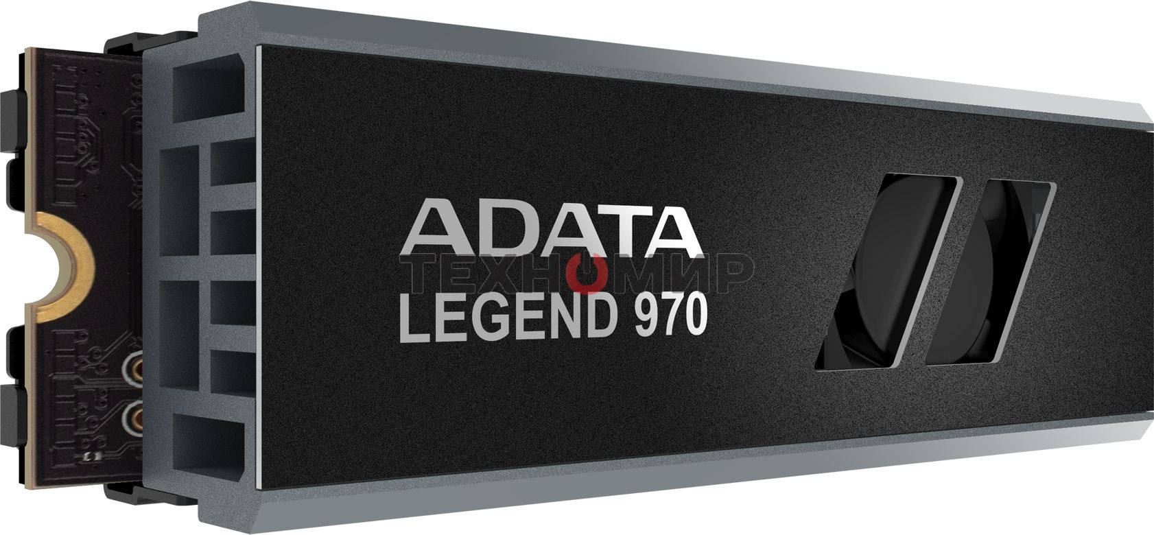 Накопитель SSD ADATA LEGEND 970, 2Tb, PCIe 5.0 x4, M.2 2280, NVMe, R/W 10000/10000, с радиатором