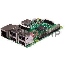 Одноплатный компьютер Raspberry Pi 3 Model B (RA432, E14 version) Retail, 1Gb RAM, Quad Core 1.2GHz Broadcom BCM2837 64bit CPU, WiFi, Bluetooth, 40-pin extended GPIO, 4x USB 2.0, HDMI, CSI camera port, DSI display port, Micro SD port (Support Raspbian and