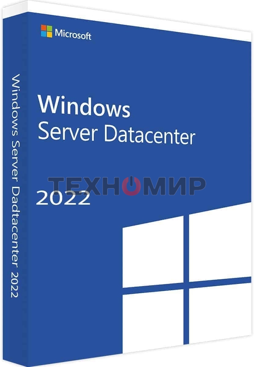 Операционная система Microsoft Windows Server Datacenter 2022 64Bit English 1pk DSP OEI DVD 16 Core (P71-09389)