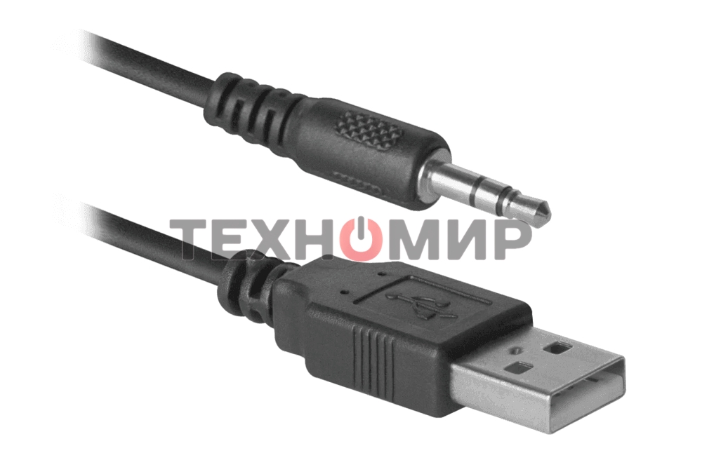 Акустическая система Defender SPK-240 2.0 черный (2x3 Вт, USB пит, раз. д. науш.)