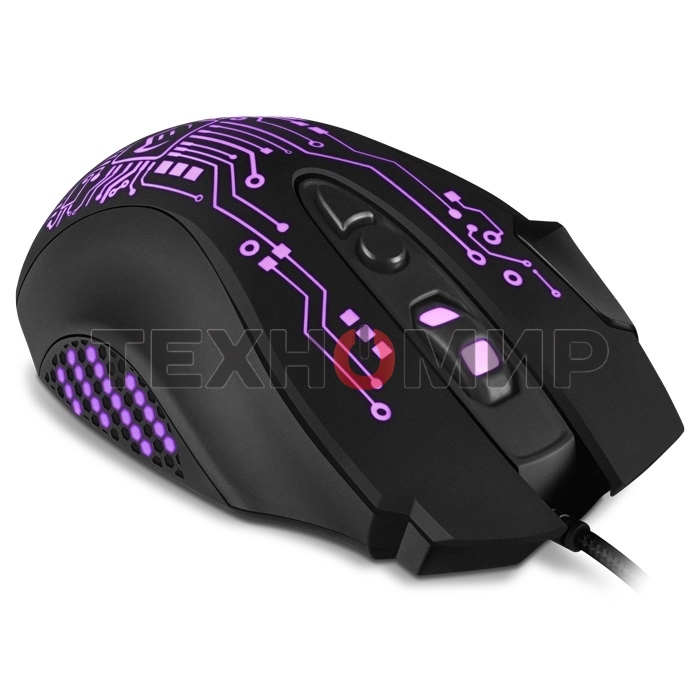 Мышь проводная SVEN RX-G715 черный, 3200 dpi, USB, кнопки - 8