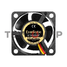 Вентилятор для корпуса ExeGate ExtraPower EP04020S3P черный, 40 мм, 7000 об/мин, 32 дБ, 3 pin