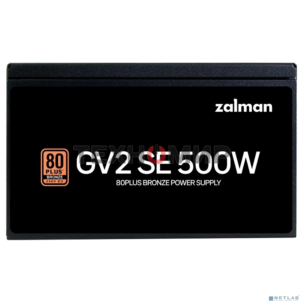 Блок питания Zalman ZM500-GV2SE, 500Вт, 80 PLUS Bronze, 120мм, черный