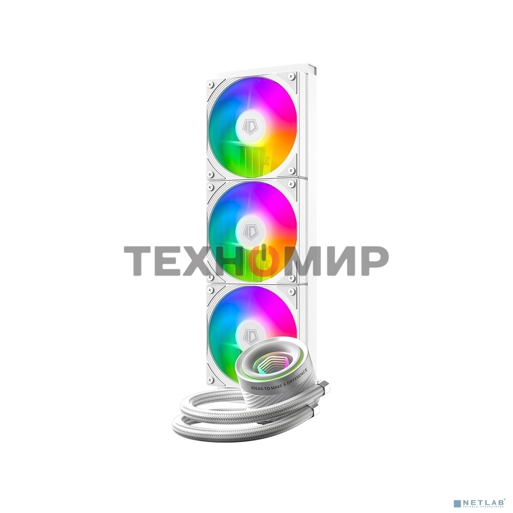 Система жидкостного охлаждения ID-Cooling FX360 Inf ARGb белый 120мм алюминий+медь 2000rpm 27.2db 4-pin 350W