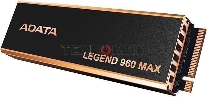 Накопитель SSD ADATA LEGEND 960 MAX, 1Tb, PCIe 4.0 x4, M.2 2280, NVMe, R/W 7400/6000, с радиатором