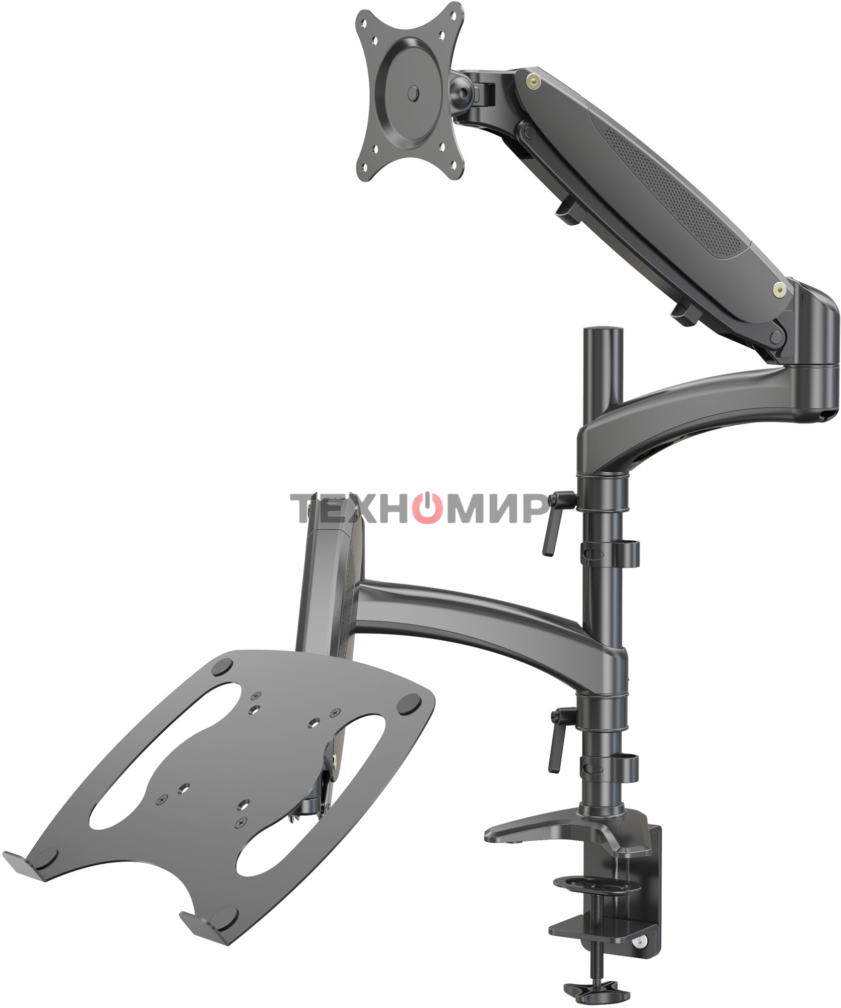 Кронштейн для монитора/ноутбука Cactus CS-VM-LH08-BK черный 13