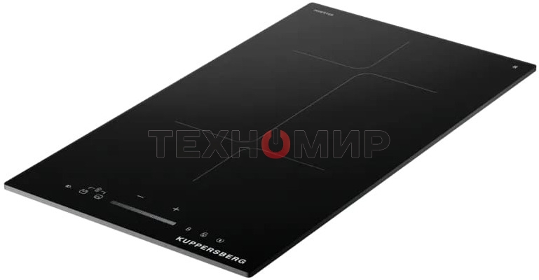 Индукционная варочная панель Kuppersberg ICI 316, 30 см, индукция, High-Tech, inverter, прямой край, 9 уровней мощности, бустер, Stop and Go, Flexi-zone, автоматическое отключение, таймер, индикатор остаточного тепла, сенсорное/слайдерное управление, черн