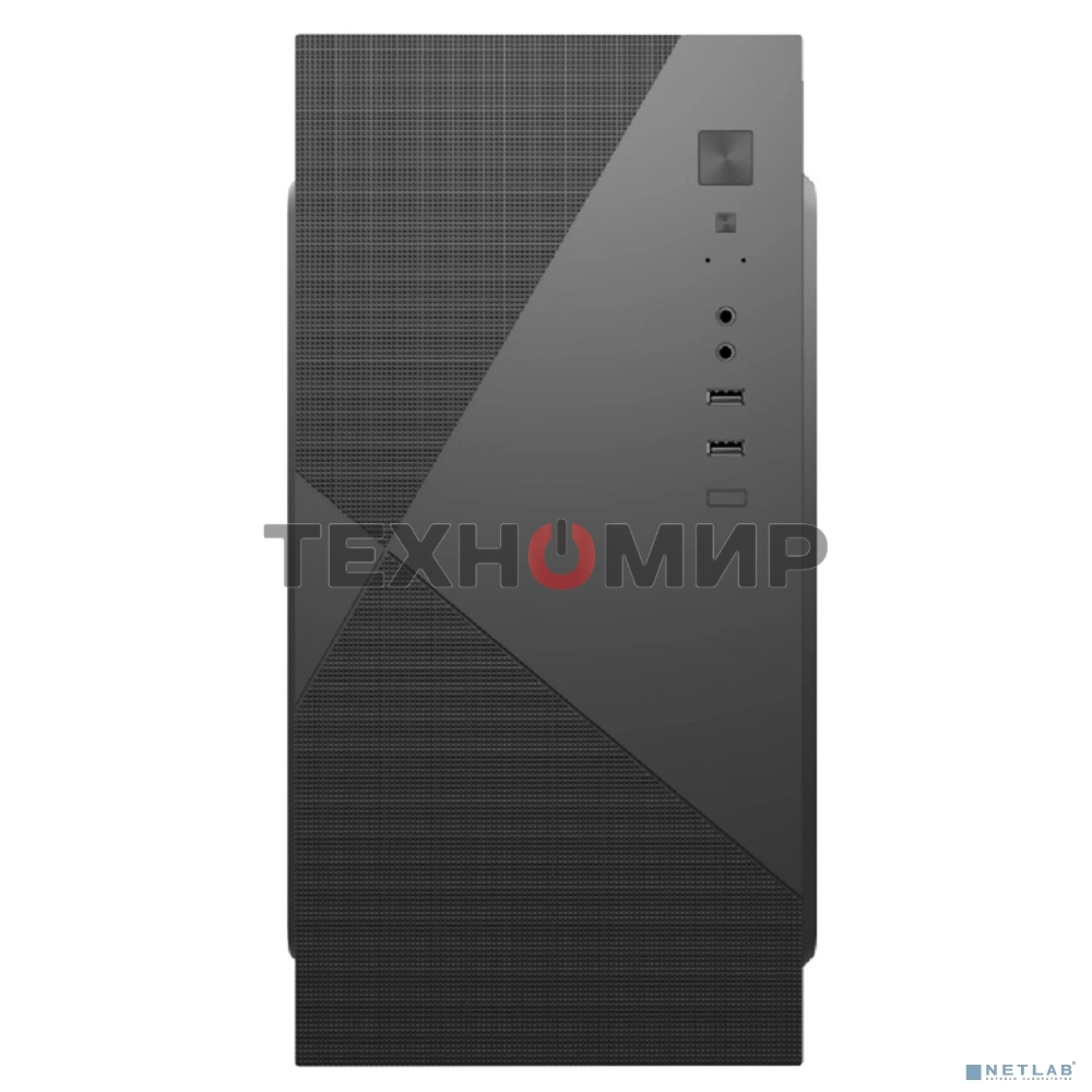 Компьютерный корпус с блоком питания 450Вт. Case Forza mATX, 450W, 2xUSB 2.0, Black, w/o FAN, 8 см fan PSU, power cord