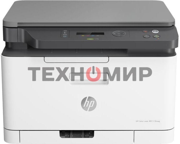 МФУ лазерное HP Color 178nw (4ZB96A), A4, цветной, печ. до 18 стр/мин. (ч/б) до 4 стр/мин. (цвет), 600 x 600 dpi, USB, RJ-45, Wi-Fi, Air Print, Mopria