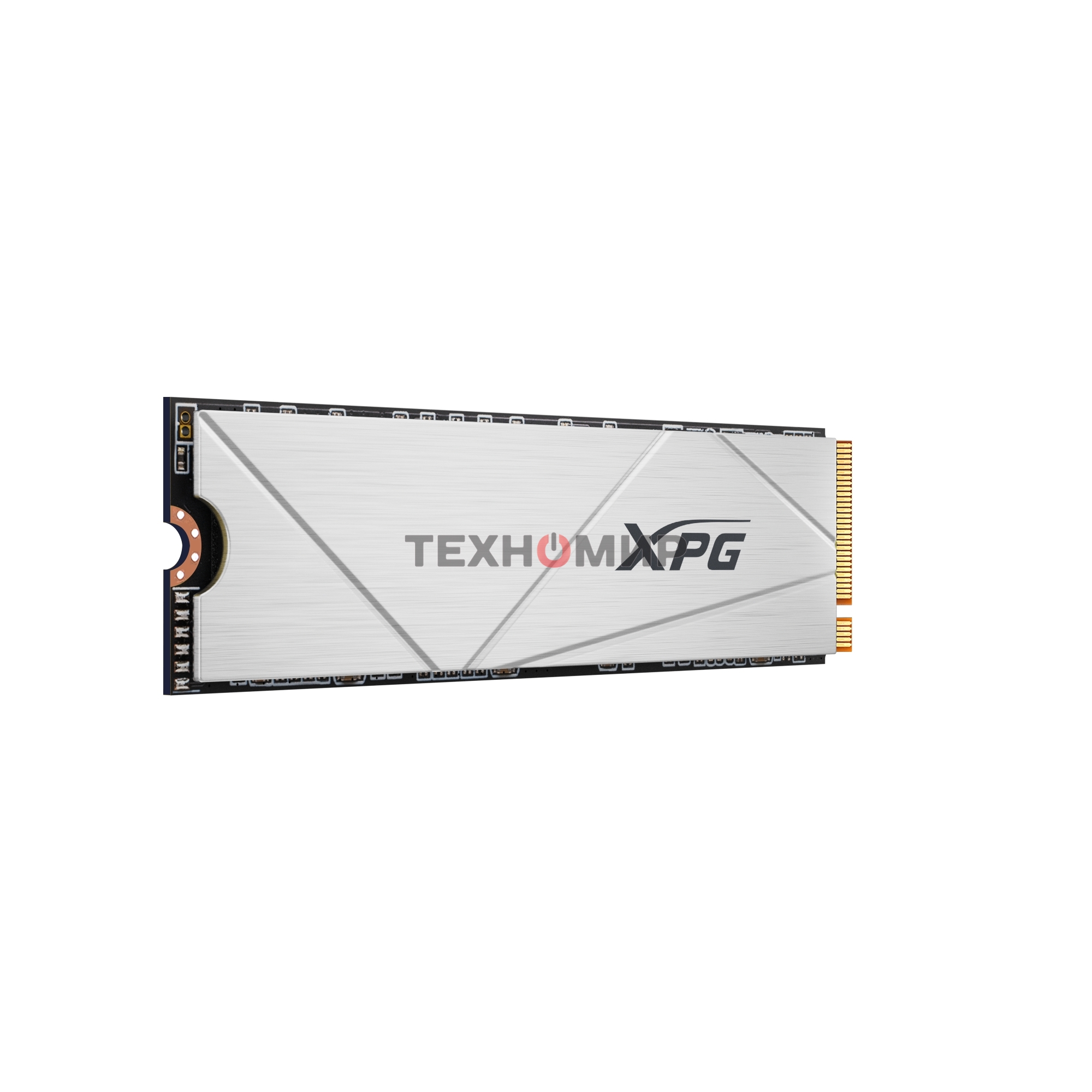 Накопитель SSD ADATA XPG GAMMIX S60, 512Gb, PCIe 4.0 x4, M.2 2280, NVMe, R/W 4700/1700, с радиатором