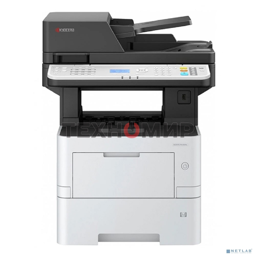 МФУ лазерное Kyocera ECOSYS MA4500fx (110C123NL0), A4, ч/б, печ. до 45 стр/мин., скан. до 60 стр/мин. (ч/б) 40 стр/мин (цвет), 1200 x 1200 dpi (печать) 600x600dpi (скан.), USB, RJ-45, Air Print, Mopria