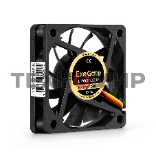Вентилятор для корпуса ExeGate ExtraPower EP06010B3P черный, 60 мм, 3000 об/мин, 24 дБ, 3 pin