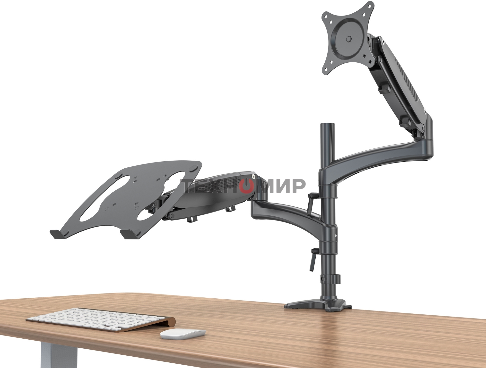 Кронштейн для монитора/ноутбука Cactus CS-VM-LH08-BK черный 13