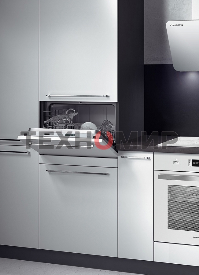 Встраиваемая посудомоечная машина Maunfeld MLP-06IM, белый, 55 см, 6 компл., 49 дБ, класс A+