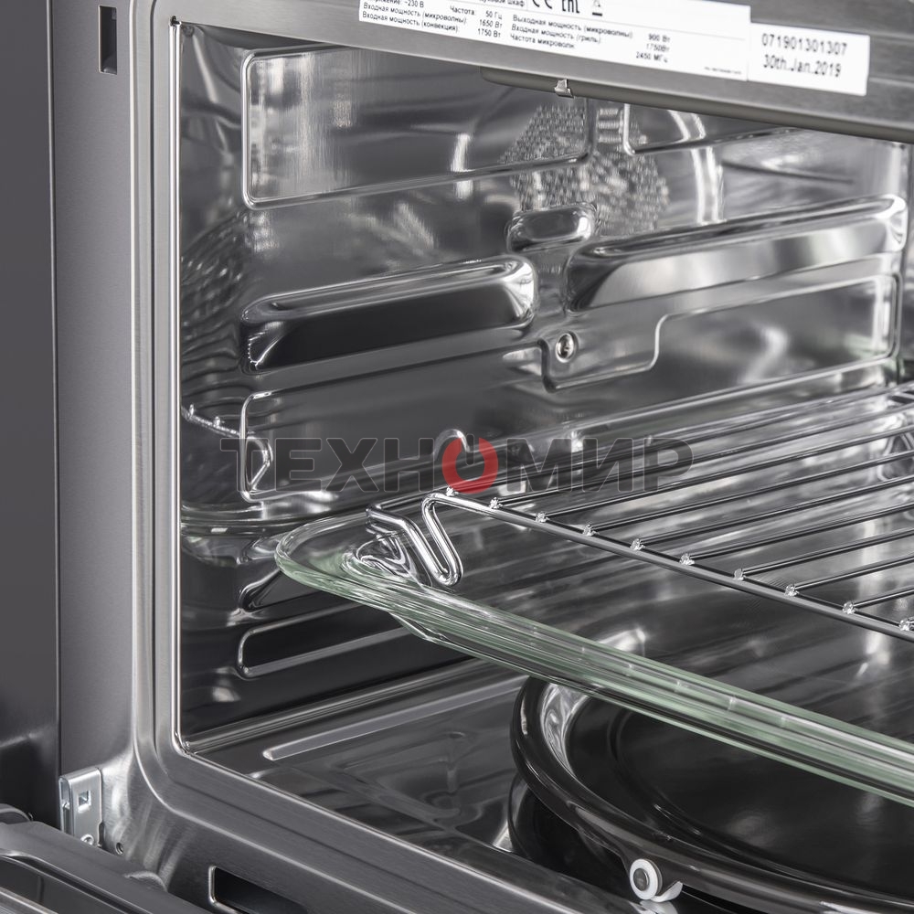 Шкаф духовой электрический с функцией СВЧ Maunfeld MCMO.44.9S, встраиваемый