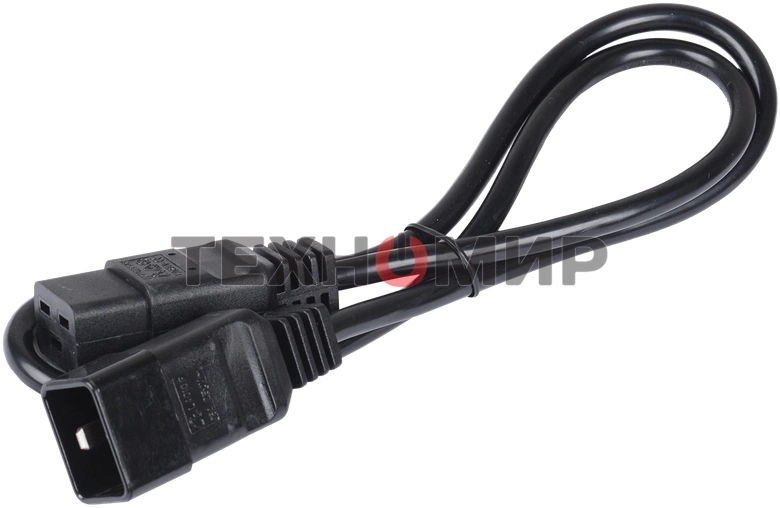 Кабель электропитания ITK PC-C19C20-3M PDU 3x1,5 3М с разъемами С19-C20