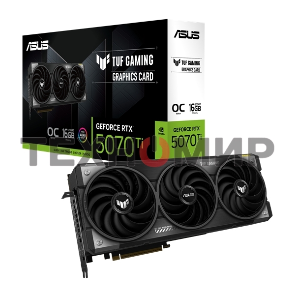 Видеокарта ASUS TUF-RTX 5070TI-O16G-GAMING RTX 5070TI,HDMIx2,DPx3,16G,D7