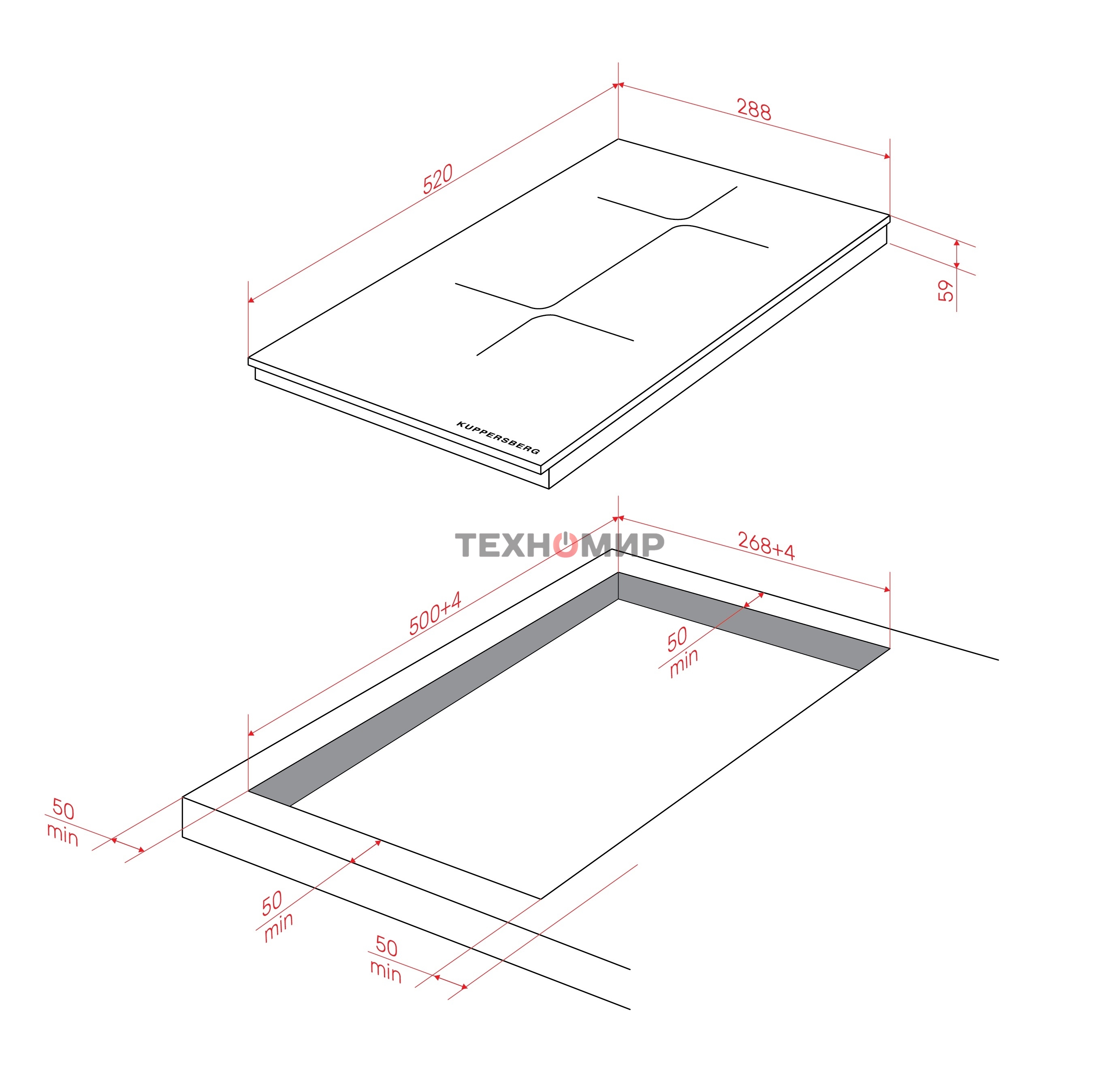 Индукционная варочная панель Kuppersberg ICI 316, 30 см, индукция, High-Tech, inverter, прямой край, 9 уровней мощности, бустер, Stop and Go, Flexi-zone, автоматическое отключение, таймер, индикатор остаточного тепла, сенсорное/слайдерное управление, черн