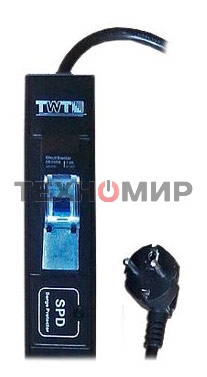 Вертикальный блок розеток, 20xC13, 250V, 16A, шнур 3 метра, вилка Schuko