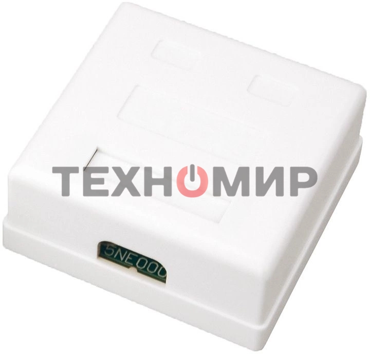 Розетка компьютерная Rexant 2-м ОП RJ45 CAT.5E бел.