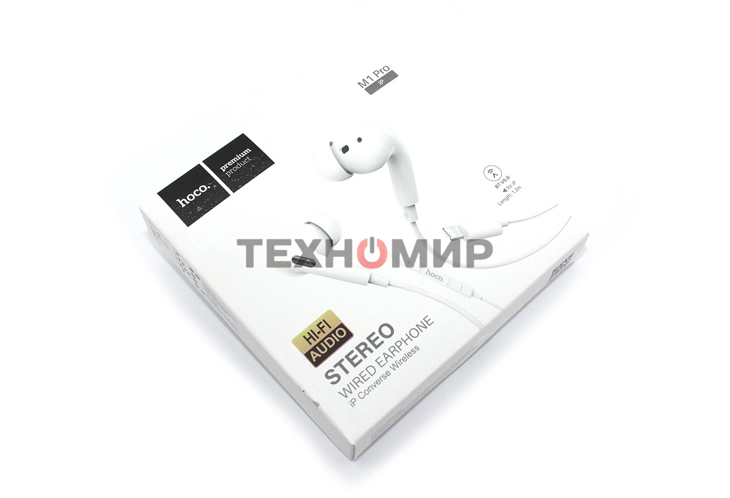 Наушники HOCO М1 Pro original series Earphone Lightning белый
