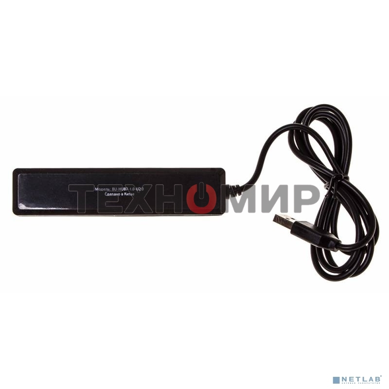 Разветвитель USB 2.0 Buro BU-HUB7-1.0-U2.0 7порт. черный