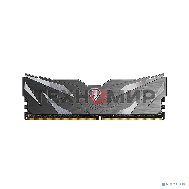 Оперативная память NETAC, DDR4, 16GB (2x8GB), 3200MHz, CL16, DIMM, с радиаторами, черный