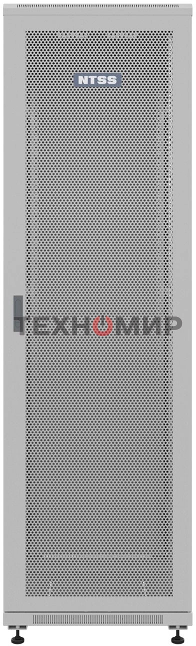 Шкаф серверный NTSS Премиум (NTSS-R22U6080PD) напольный 22U 600x800 мм пер. дв. перфор. металл 900 кг серый 710 мм 54 кг 1102 мм IP20 сталь