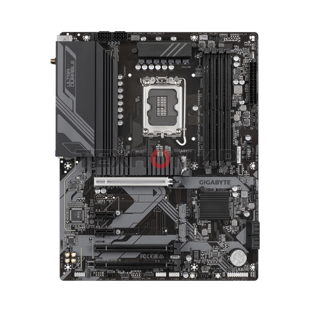 Материнская плата Gigabyte Z790 D AX, LGA 1700, Intel Z790, 4xDDR5, 4xSATA, 3xM.2, 1xPCI-E 5.0 x16, 1xPCI-E 4.0 x4, 2xPCI-E 3.0 x1, 1xHDMI, 1xDP, 1x 2.5Gb LAN, 4xUSB-A 3.2 Gen 1, 1xUSB-A 3.2 Gen 2, 2xUSB-A 2.0, 1xUSB-C 3.2 Gen 2, 3x3.5 мм, 7.1, ATX