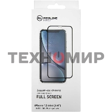 Защитное стекло для экрана Redline черный для Apple iPhone 12 mini антиблик. 1шт. (УТ000021878)