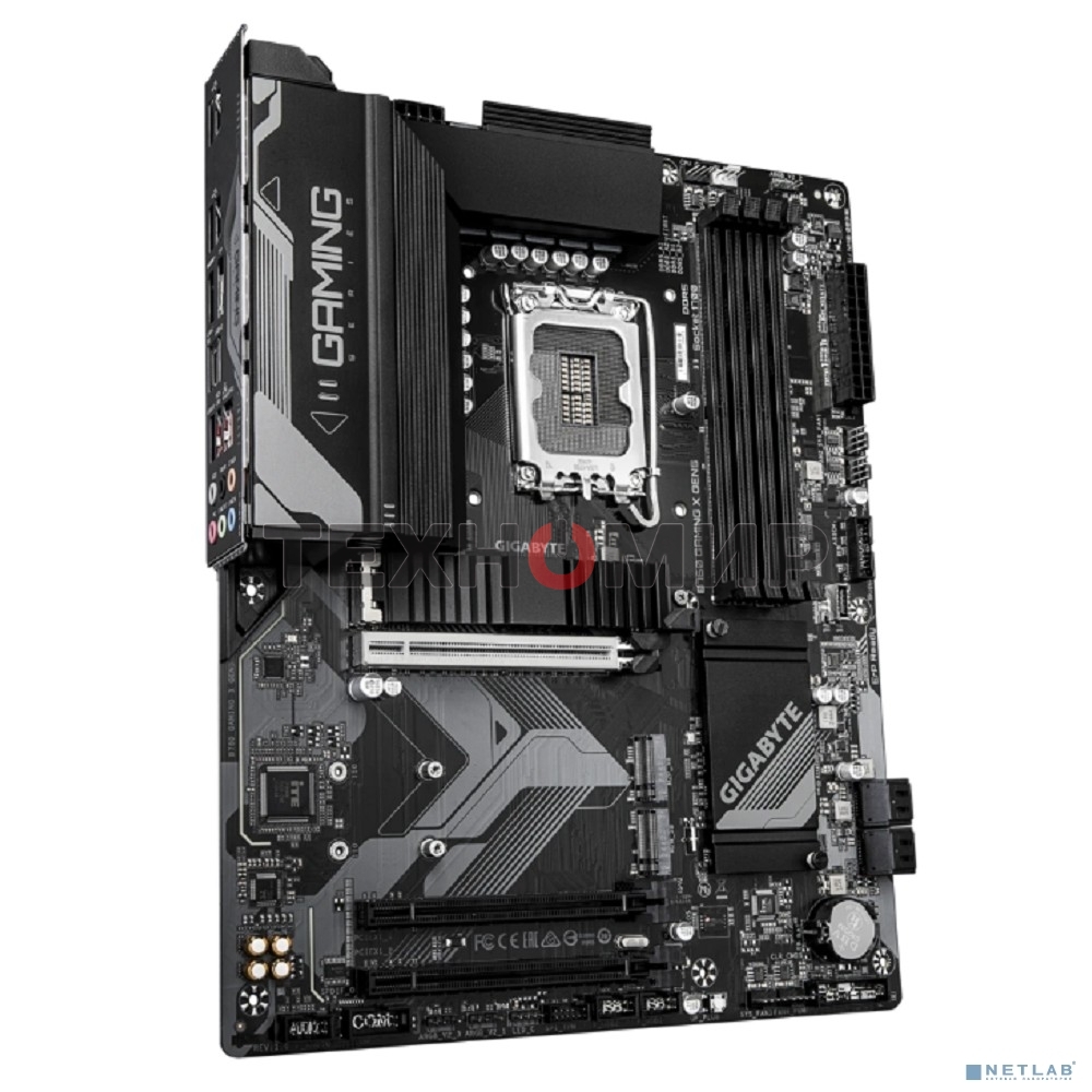 Материнская плата Gigabyte B760 GAMING X GEN5, LGA1700, Intel B760, 4xDDR5, 4xSATA, 3xM.2, 1xPCIe 5.0 x16, 2xPCIe 3.0 x1, 1xHDMI, 1xDP, 1x2.5Gb LAN, 1xUSB-C 5Gbps, 1xUSB-A 10Gbps, 1xUSB-A 5Gbps, 5xUSB-A 2.0, 6x3.5 мм, 7.1, ATX