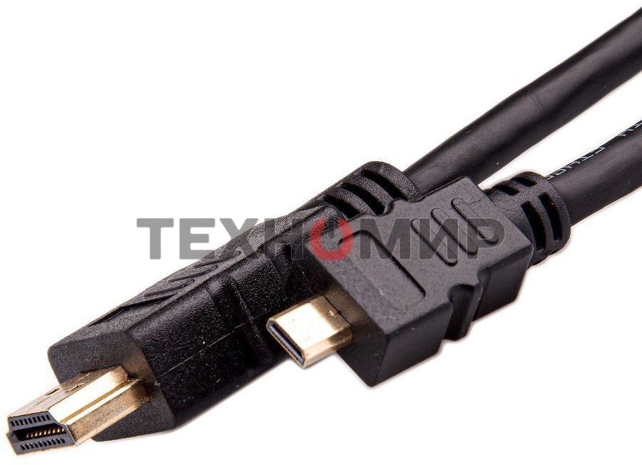 Кабель VCOM/TELECOM HDMI-19M -- MicroHDMI-19M ver 2.0+3D/Ethernet,1m Telecom TCG206-1M