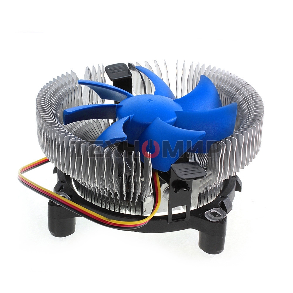 Кулер CROWN для процессора CM-90 (Для Intel и AMD,TDP до 95 Ватт,Низкая посадка радиатора,Гидродинамическии подшипник,Размер: 115x110x57 мм)