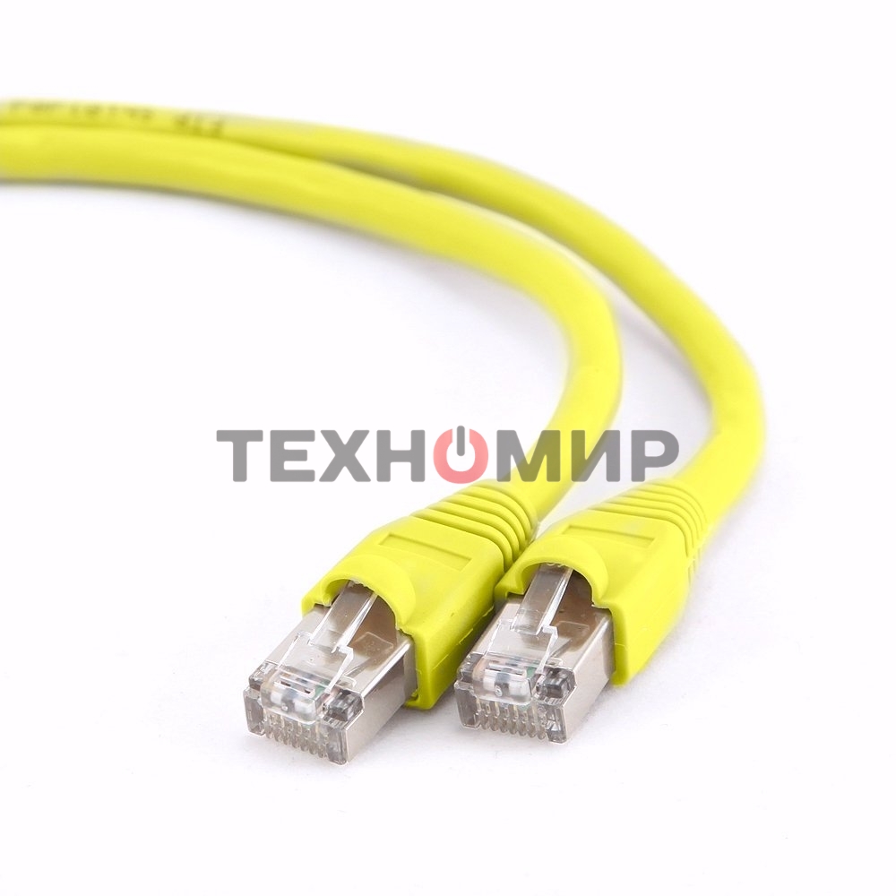 Патч-корд FTP Cablexpert cat.6, 5м, литой, многожильный, желтый