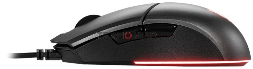 Мышь проводная MSI Clutch GM11 черный, 5000 dpi, USB, кнопки - 6