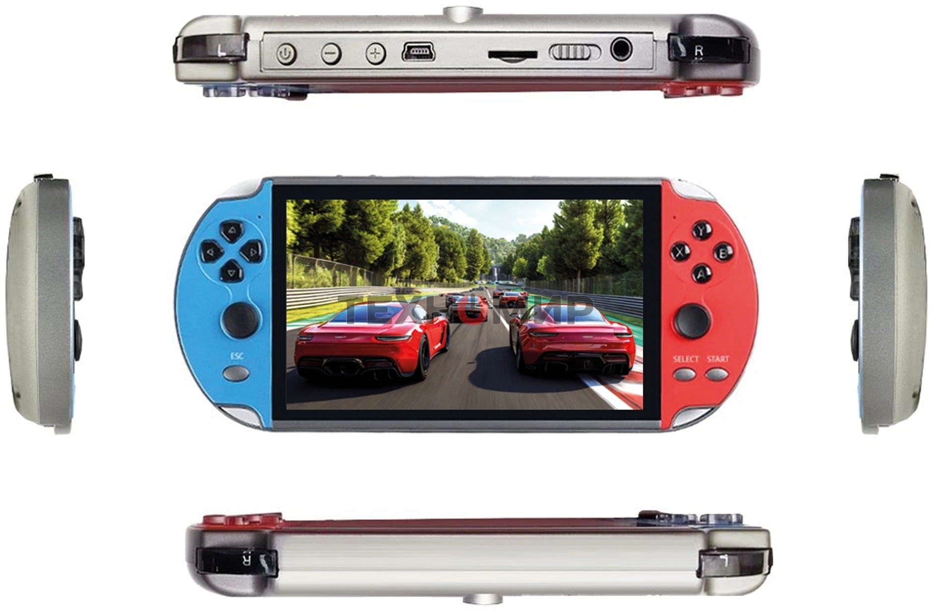 Игровая консоль KingPrice Portable X1 красный/синий