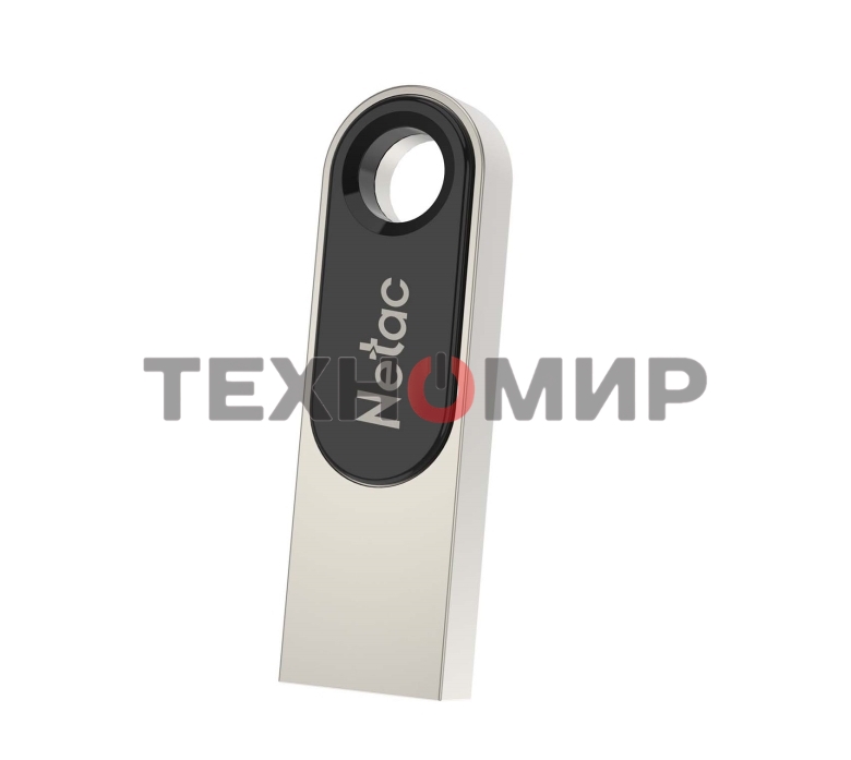 Флешка USB Netac U278 (NT03U278N-128G-30PN), 128Gb, USB 3.0, R/W 110/45, серебристый/черный