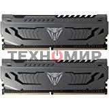 Оперативная память Patriot Viper Steel, DDR4, 32GB (2x16 GB), 3200 MHz, CL16, DIMM, радиатор, черный