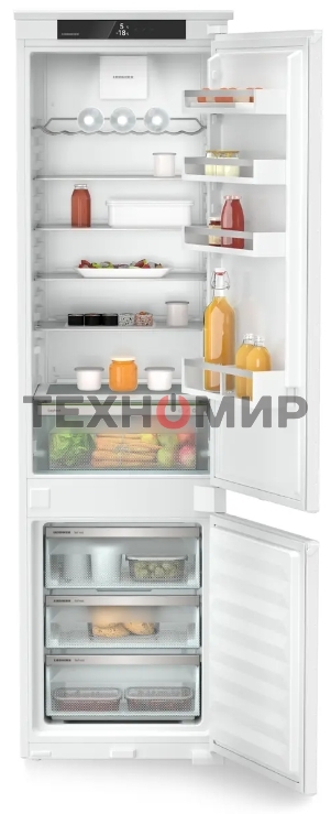 Встраиваемый холодильник Liebherr Pure, ниша 194 см, EasyFresh, МК NoFrost 3 контейнера, сенсорный дисплей Touch, door sliding.